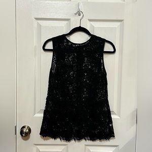 Black lace tank top